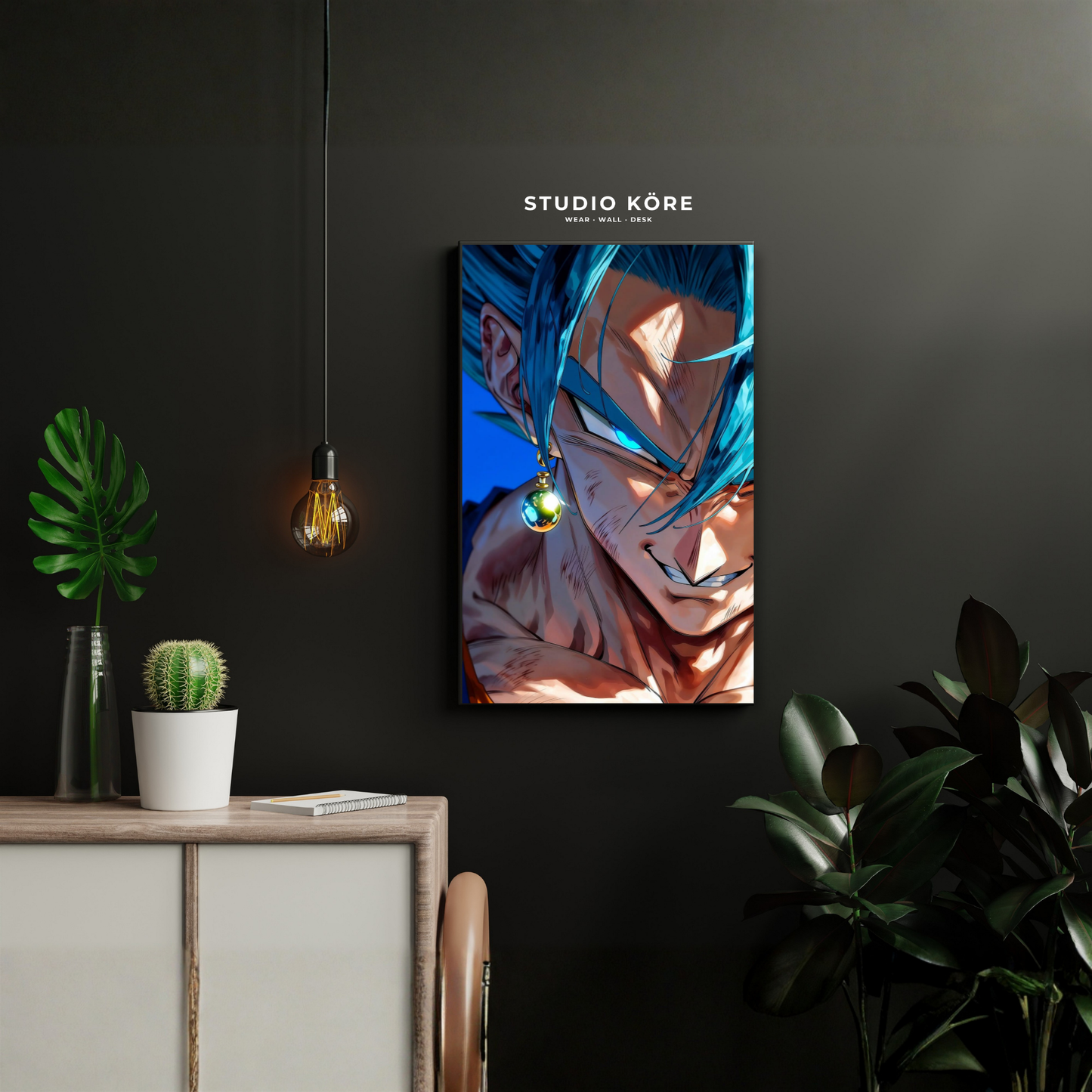 Cuadro Dragon Ball Super Vegito Blue Decorativo Premium