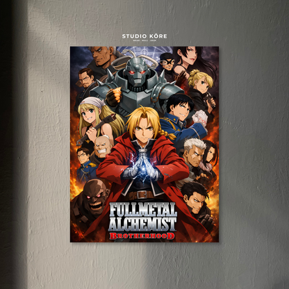 Cuadro Fullmetal Alchemist Hermandad de Acero Decorativo Premium