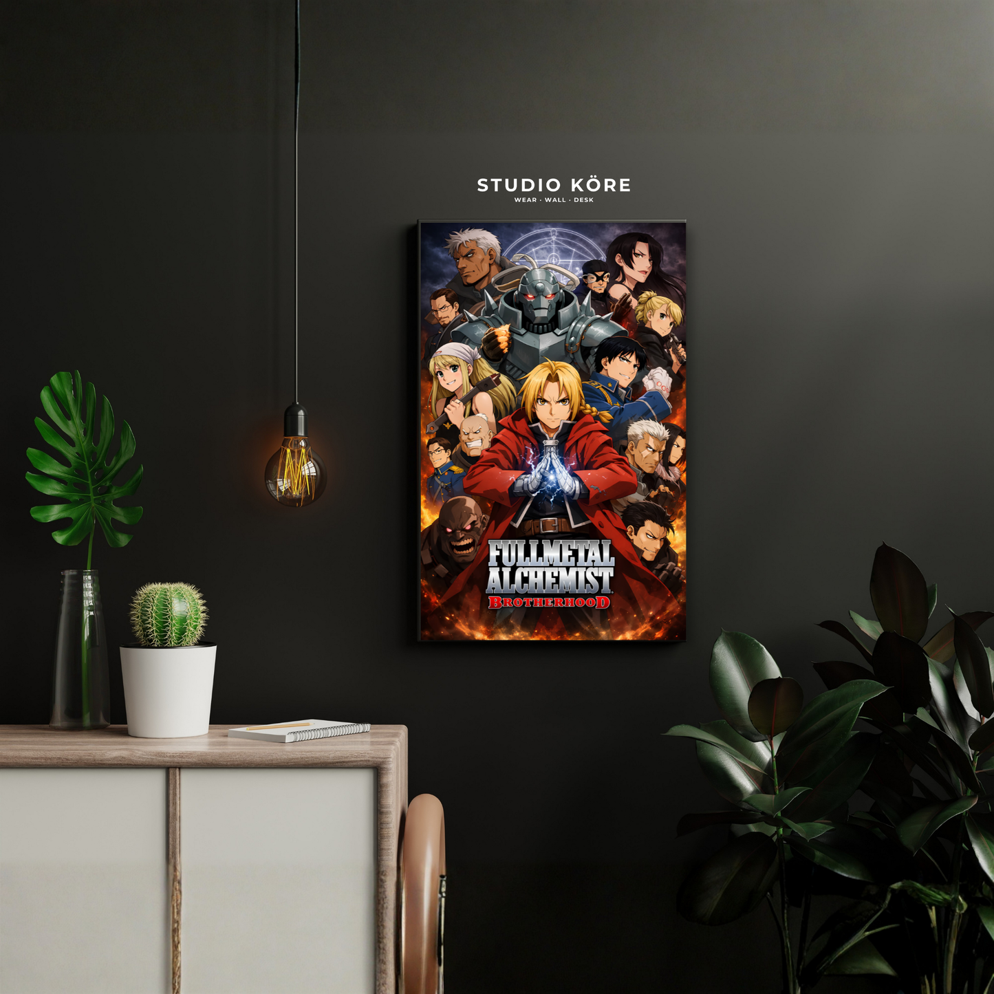 Cuadro Fullmetal Alchemist Hermandad de Acero Decorativo Premium