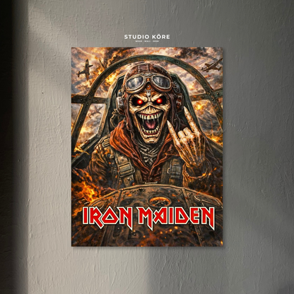 Cuadro Iron Maiden Aces High Decorativo Premium