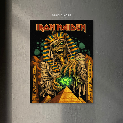 Cuadro Iron Maiden Faraón Powerslave Decorativo Premium