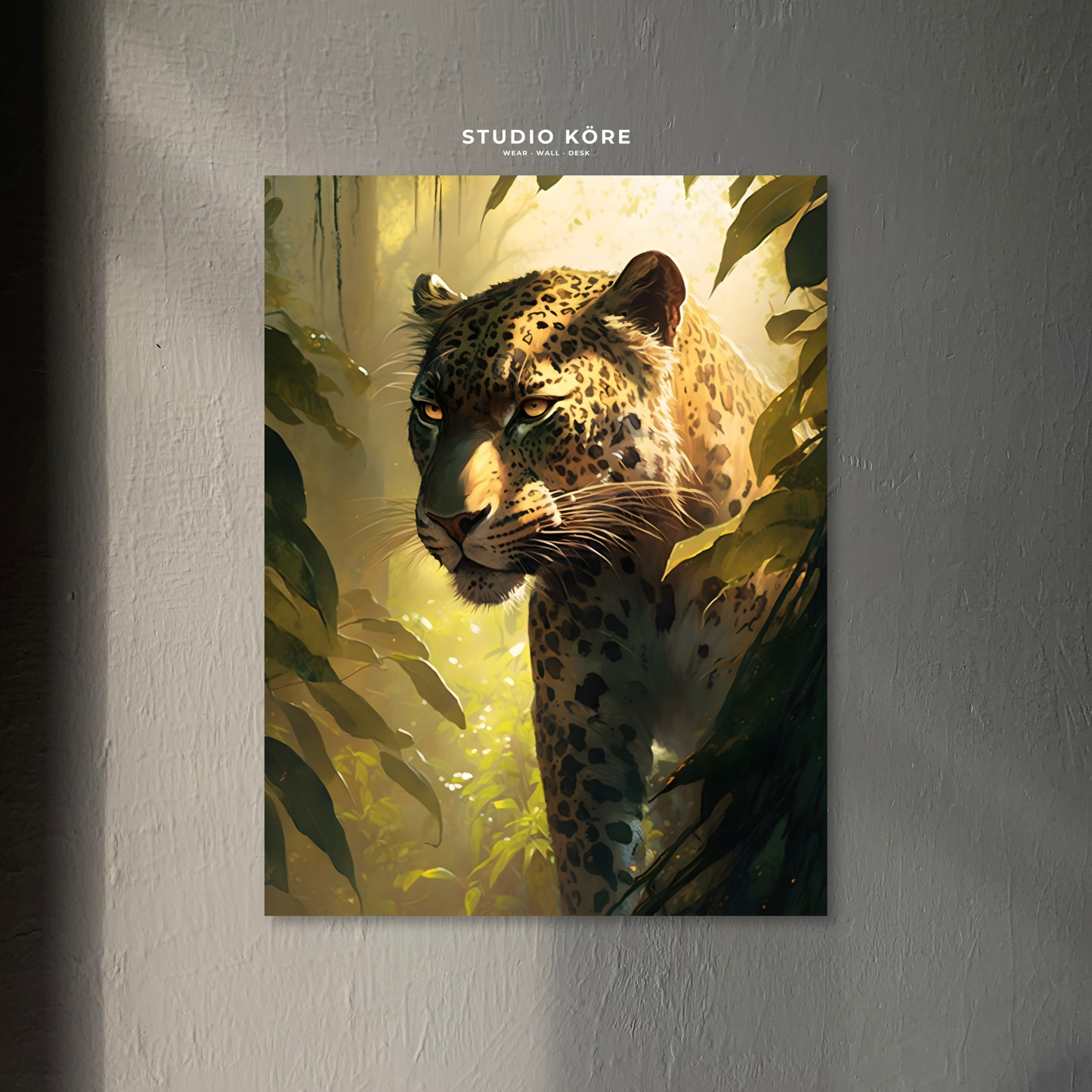 Cuadro Jaguar en Selva Decorativo Premium