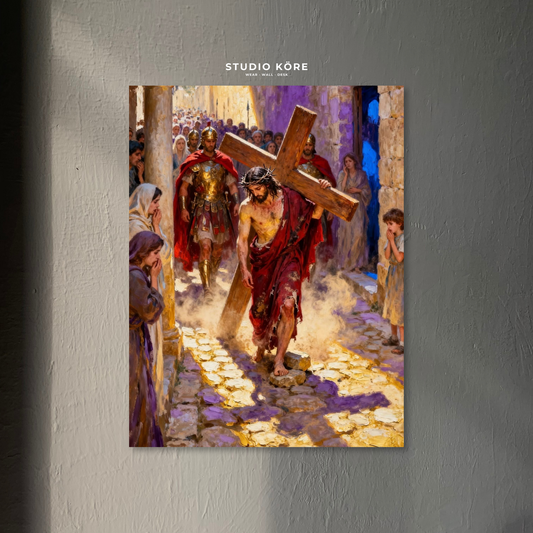 Cuadro Jesús Camino al Calvario Decorativo Premium