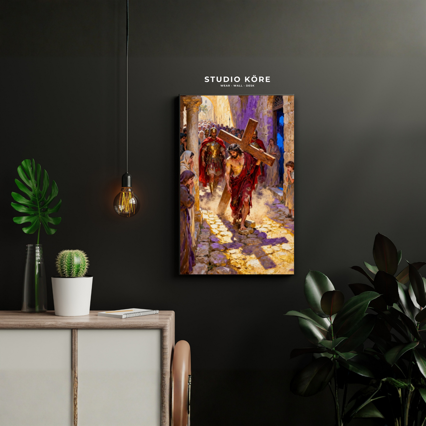 Cuadro Jesús Camino al Calvario Decorativo Premium