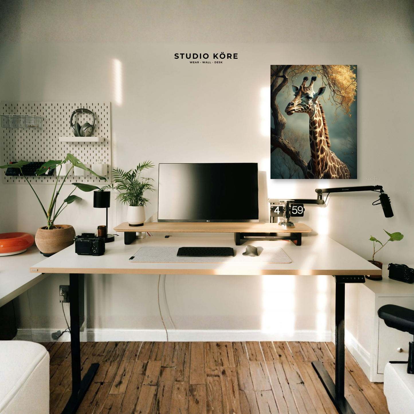 Cuadro Jirafa Artística Decorativo Premium