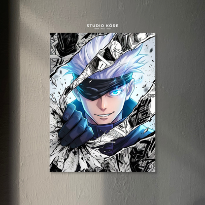 Cuadro Jujutsu Kaisen Gojo Ojo del Infinito Decorativo Premium