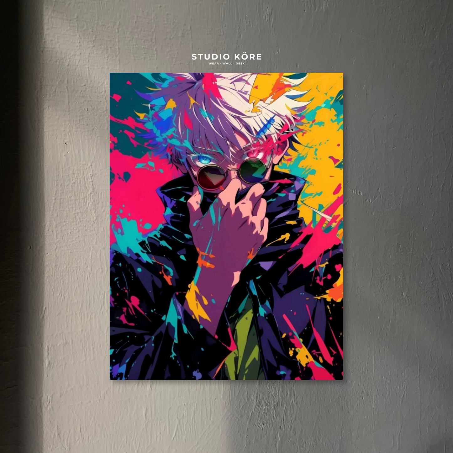 Cuadro Jujutsu Kaisen Gojo Poder Infinito Decorativo Premium