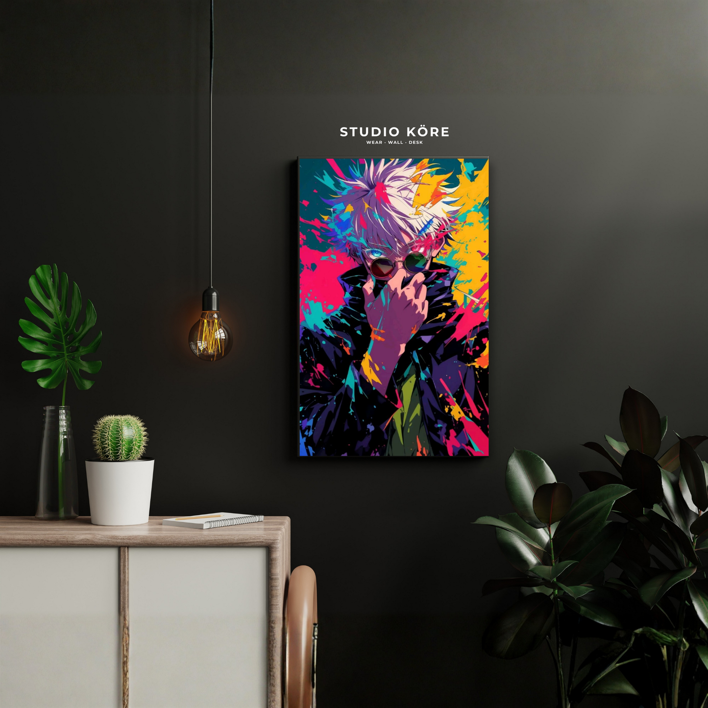 Cuadro Jujutsu Kaisen Gojo Poder Infinito Decorativo Premium