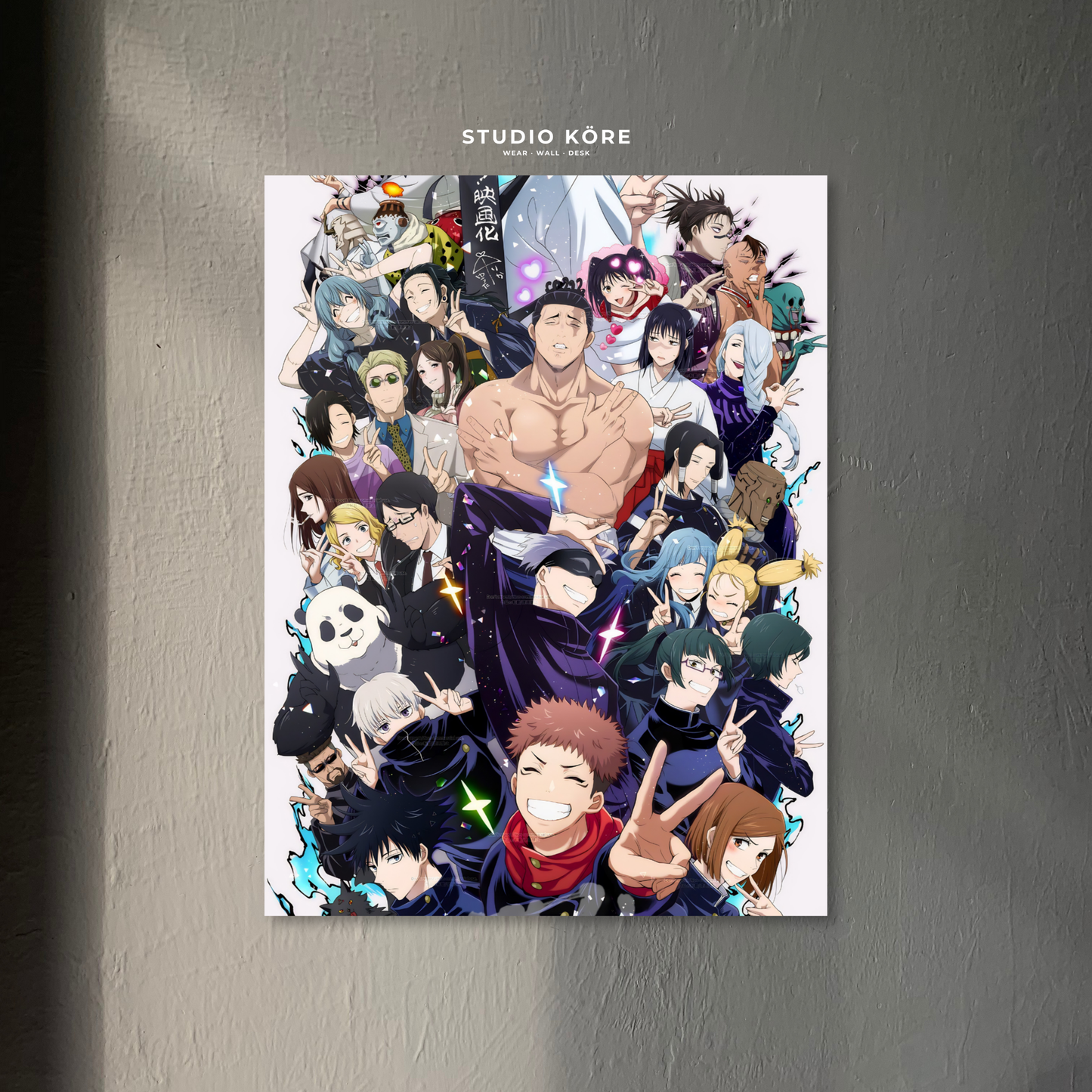 Cuadro Jujutsu Kaisen Hechiceros de Tokio Decorativo Premium