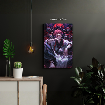 Cuadro Jujutsu Kaisen Sukuna Rey de las Maldiciones Decorativo Premium