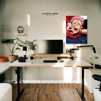 Cuadro Jujutsu Kaisen Sukuna Risa Maldita Decorativo Premium