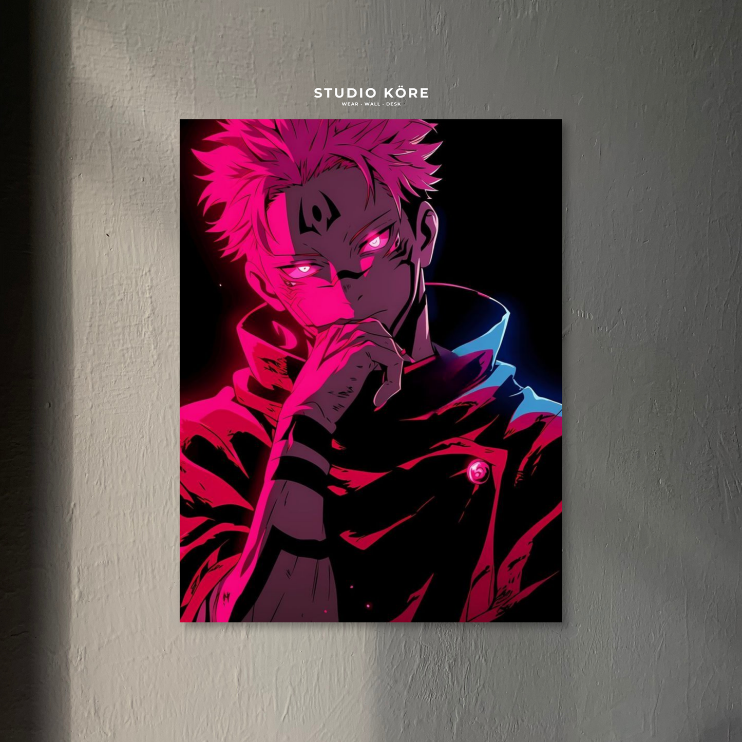 Cuadro Jujutsu Kaisen Sukuna Sombra Maldita Decorativo Premium