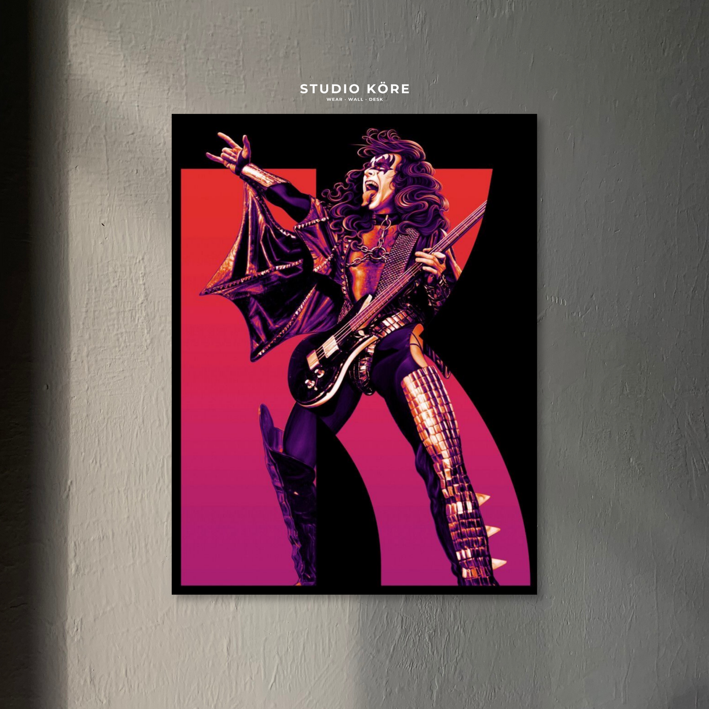 Cuadro KISS Demon Bass Decorativo Premium