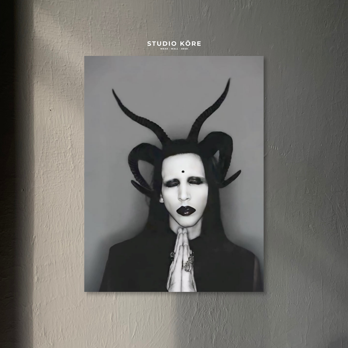 Cuadro Marilyn Manson Dark Prayer Decorativo Premium