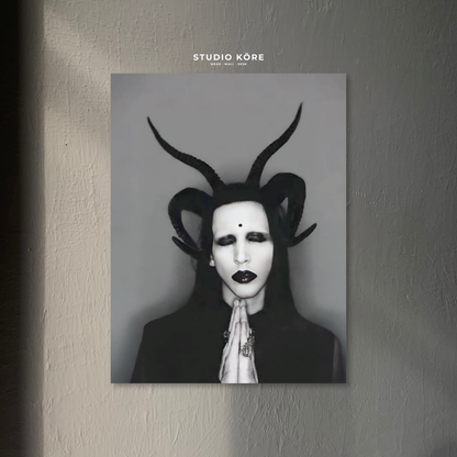 Cuadro Marilyn Manson Dark Prayer Decorativo Premium