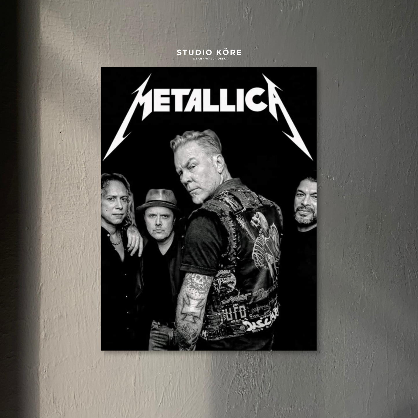 Cuadro Metallica Black Edition Decorativo Premium