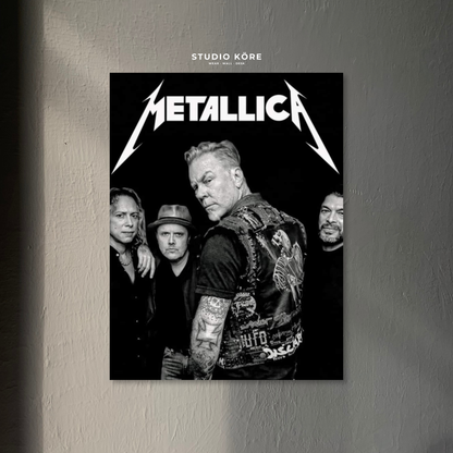 Cuadro Metallica Black Edition Decorativo Premium