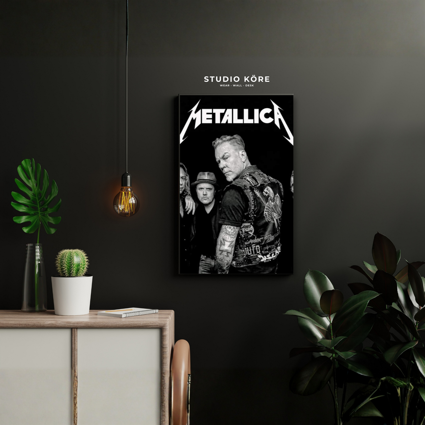 Cuadro Metallica Black Edition Decorativo Premium
