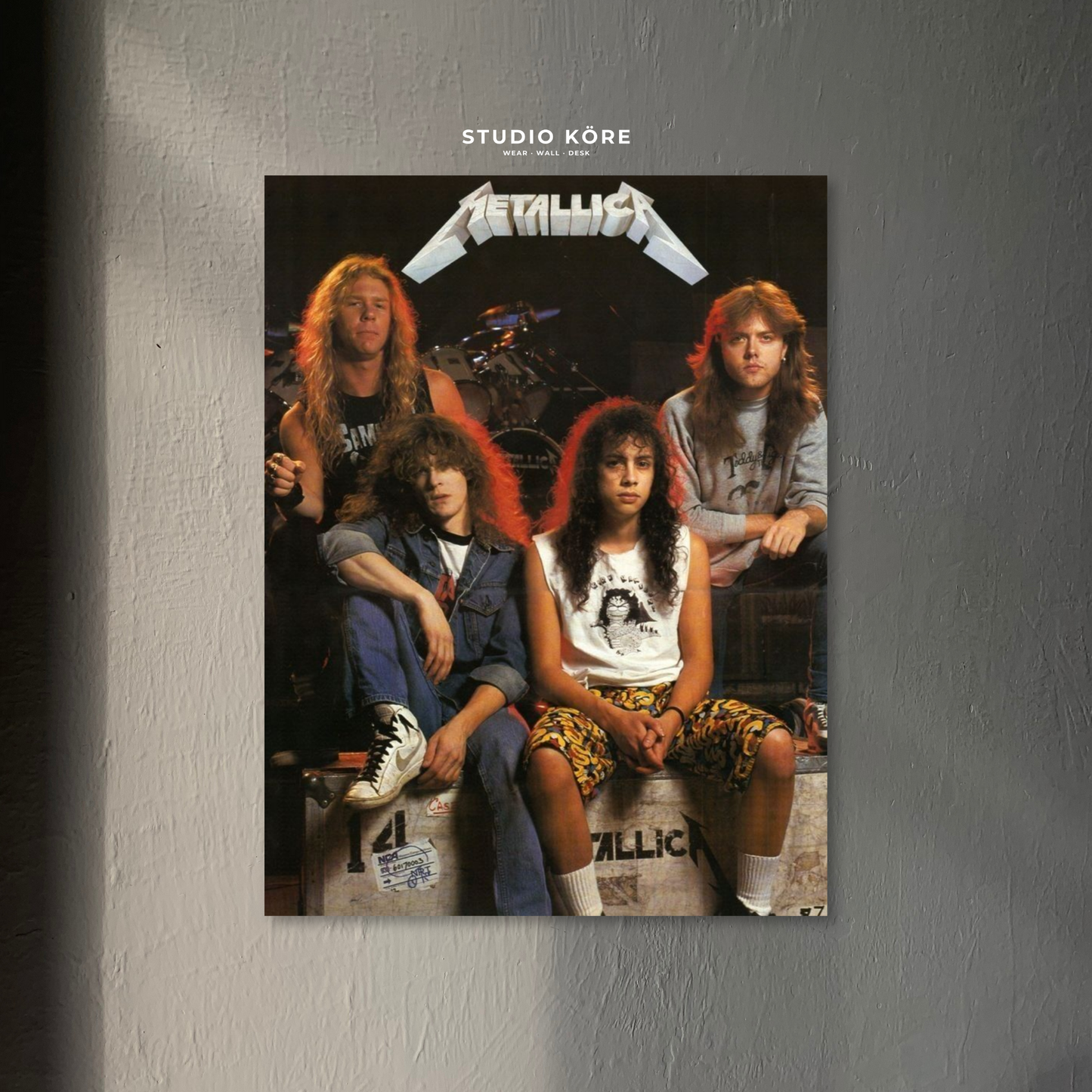 Cuadro Metallica Classic Lineup Decorativo Premium