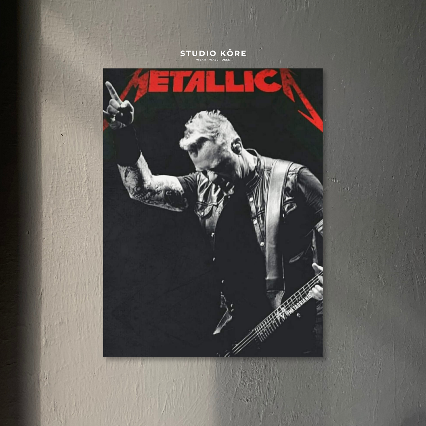 Cuadro Metallica James Hetfield Live Decorativo Premium