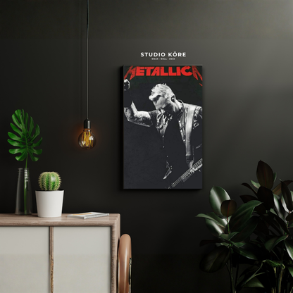 Cuadro Metallica James Hetfield Live Decorativo Premium