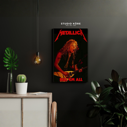 Cuadro Metallica Kill ’Em All Decorativo Premium