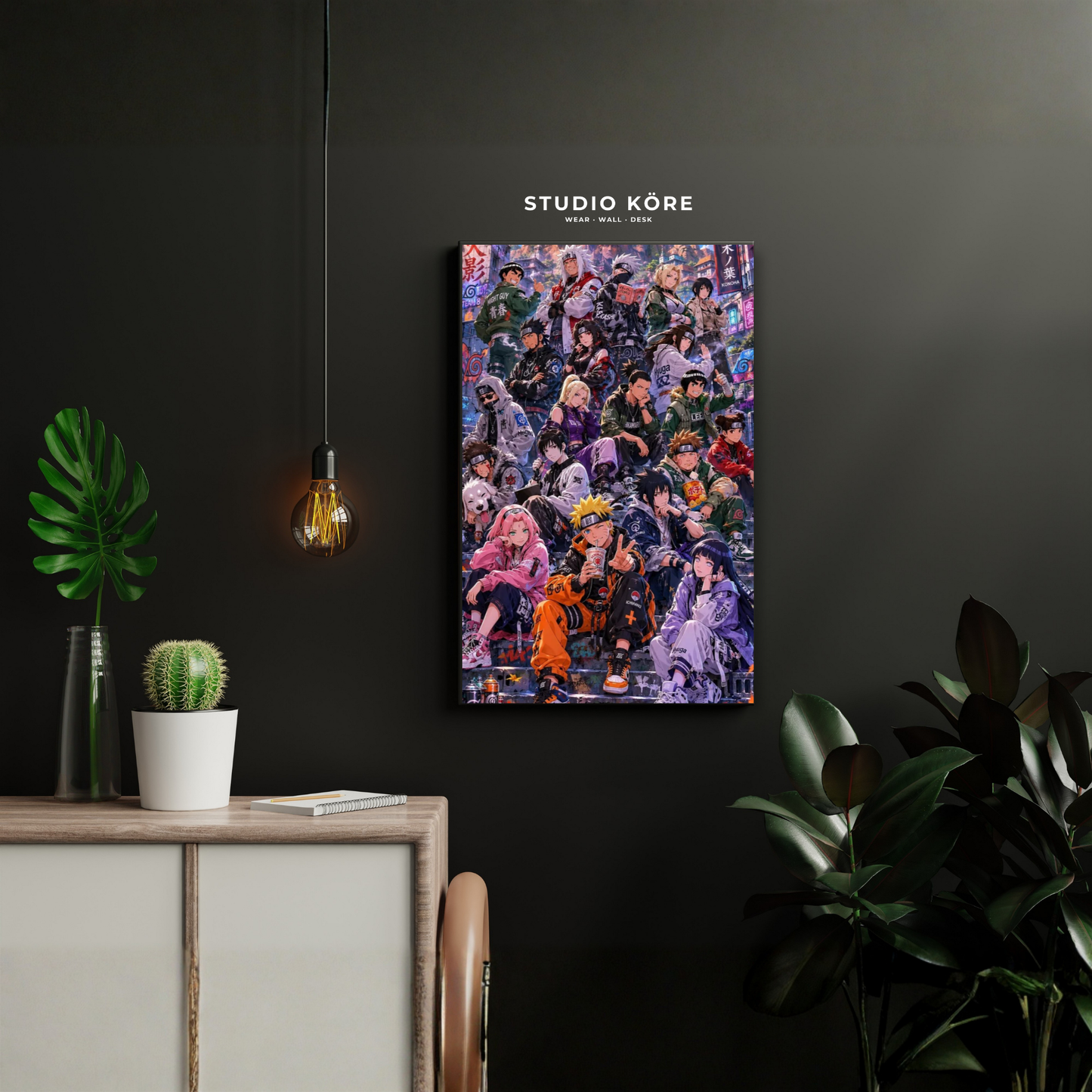 Cuadro Naruto Generación Shinobi Streetwear Decorativo Premium