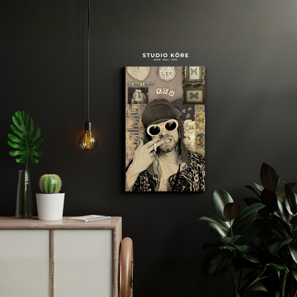 Cuadro Nirvana Grunge Icon Decorativo Premium