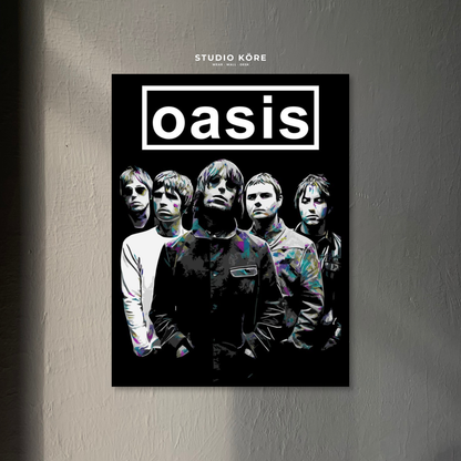 Cuadro Oasis Britpop Legends Decorativo Premium