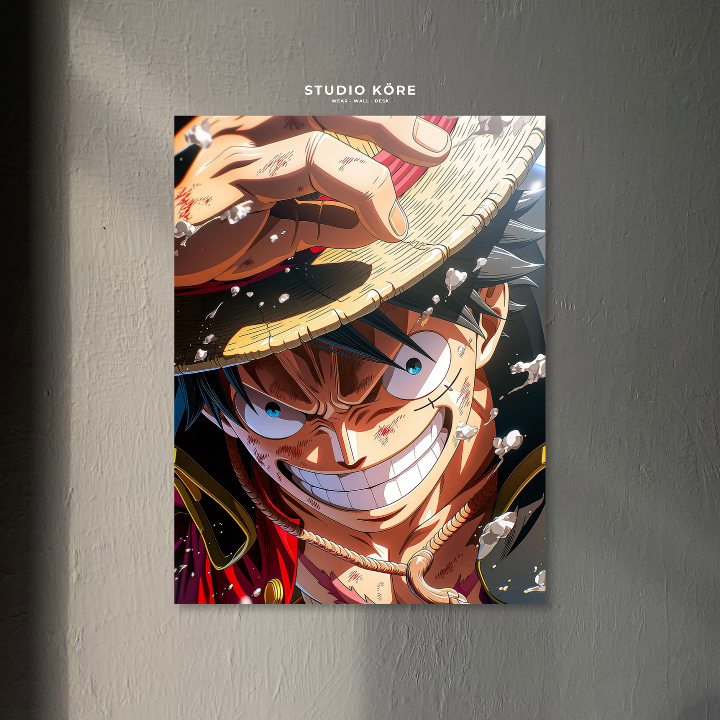 Cuadro One Piece Luffy Espíritu Pirata Decorativo Premium