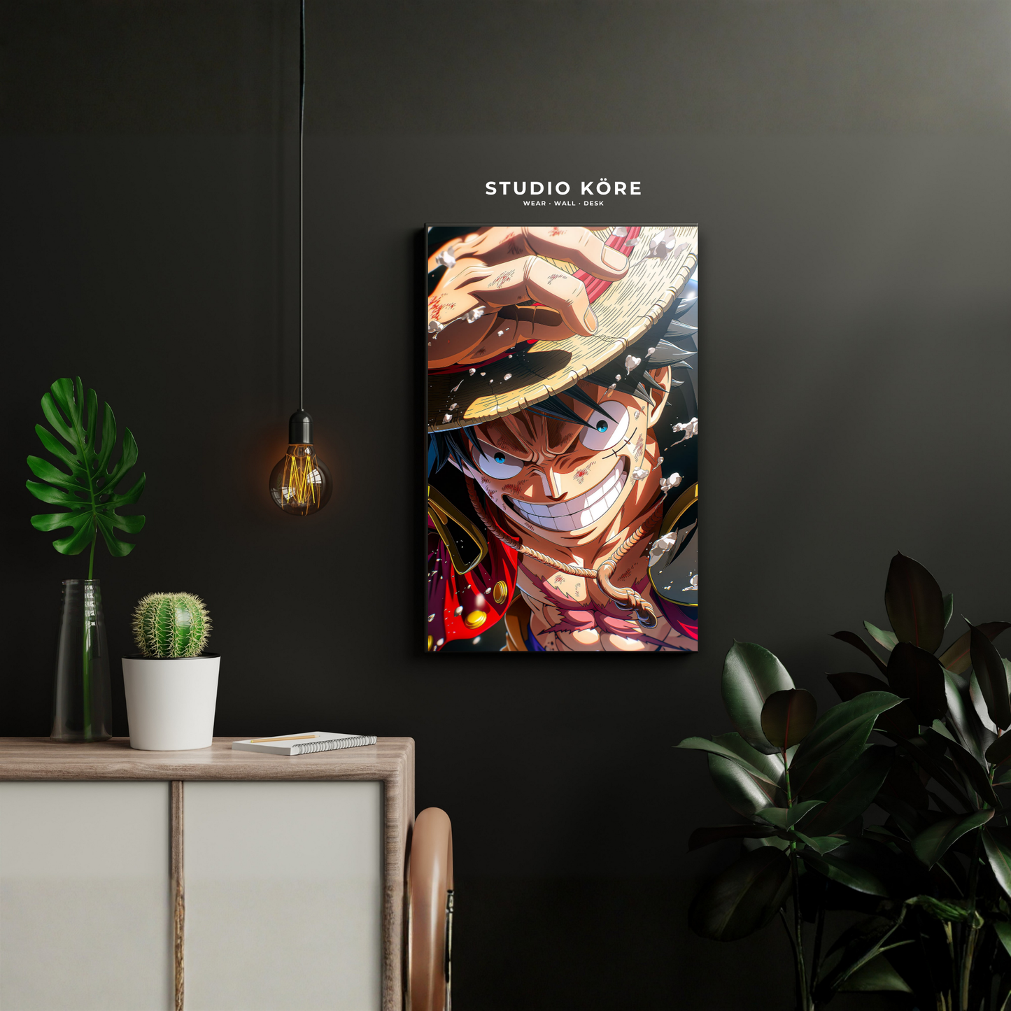 Cuadro One Piece Luffy Espíritu Pirata Decorativo Premium