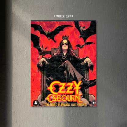 Cuadro Ozzy Osbourne Prince of Darkness Decorativo Premium