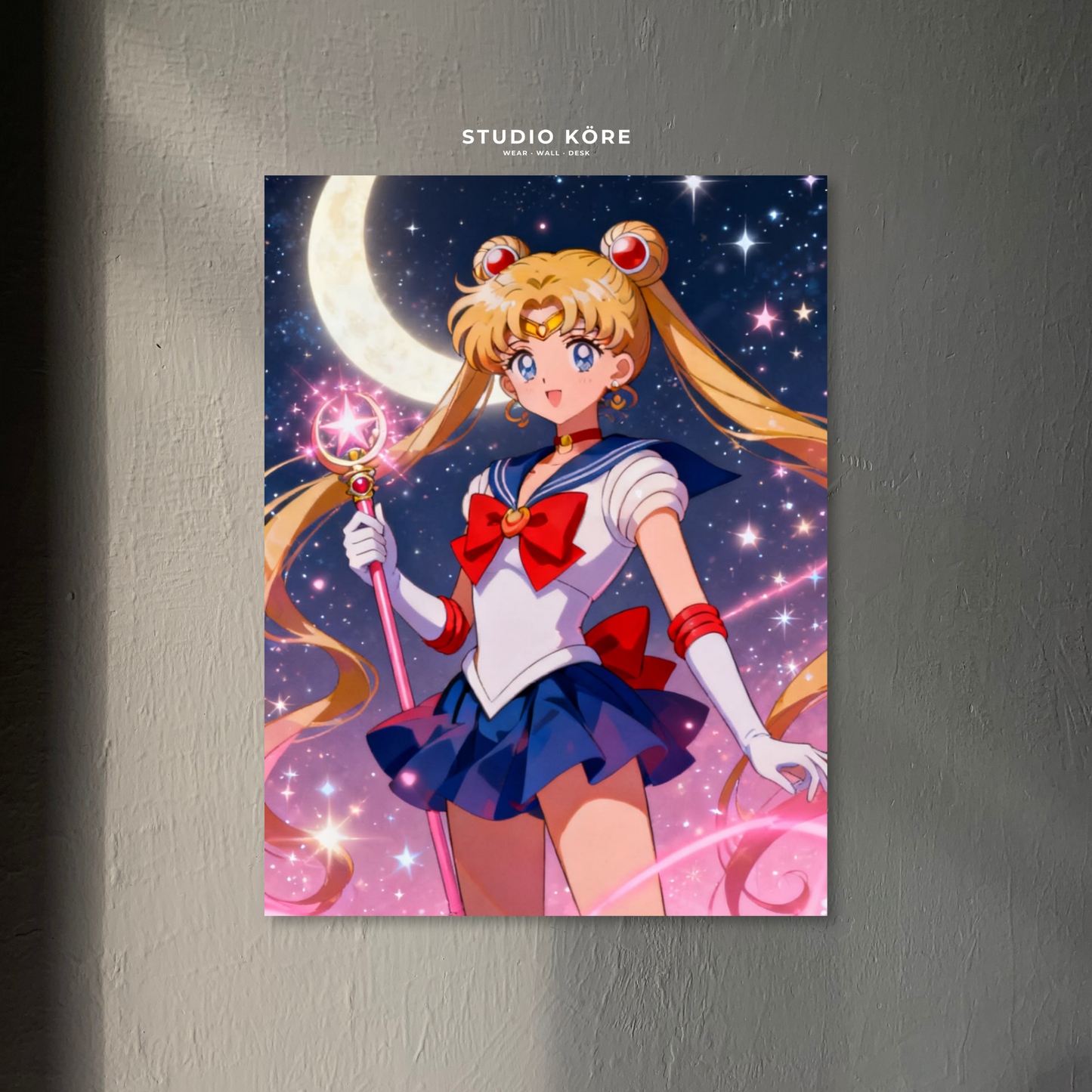Cuadro Sailor Moon Guardiana Lunar Decorativo Premium