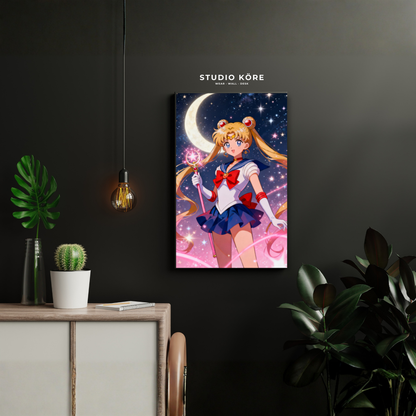 Cuadro Sailor Moon Guardiana Lunar Decorativo Premium