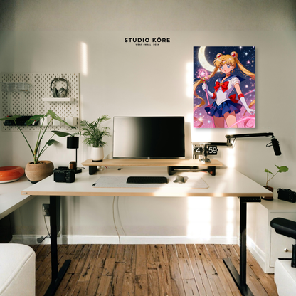 Cuadro Sailor Moon Guardiana Lunar Decorativo Premium