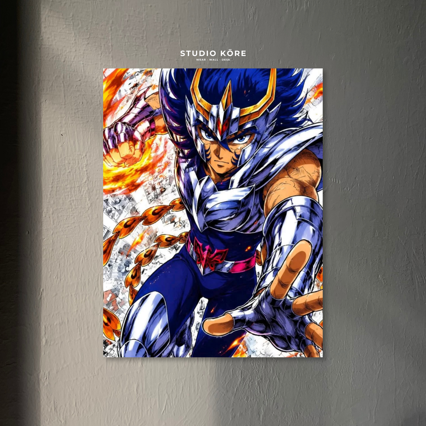 Cuadro Saint Seiya Ikki Fénix Decorativo Premium