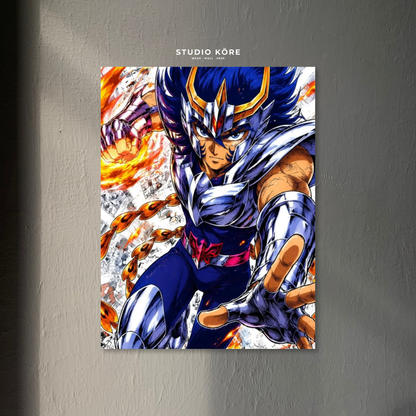 Cuadro Saint Seiya Ikki Fénix Decorativo Premium