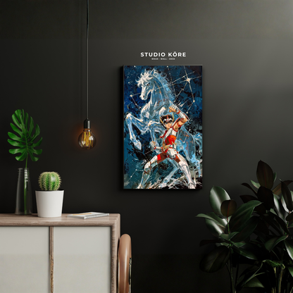 Cuadro Saint Seiya Seiya Pegaso Decorativo Premium