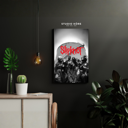 Cuadro Slipknot Black Masks Decorativo Premium