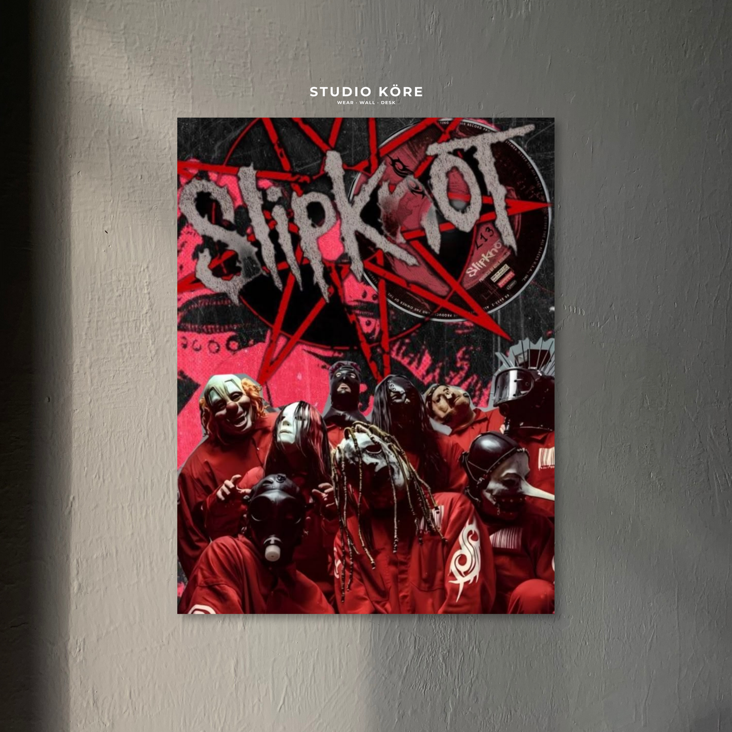 Cuadro Slipknot Red Chaos Decorativo Premium