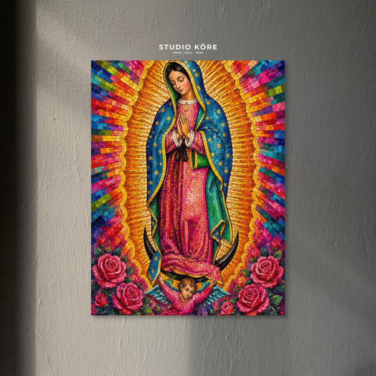 Cuadro Virgen de Guadalupe Resplandor Divino Decorativo Premium