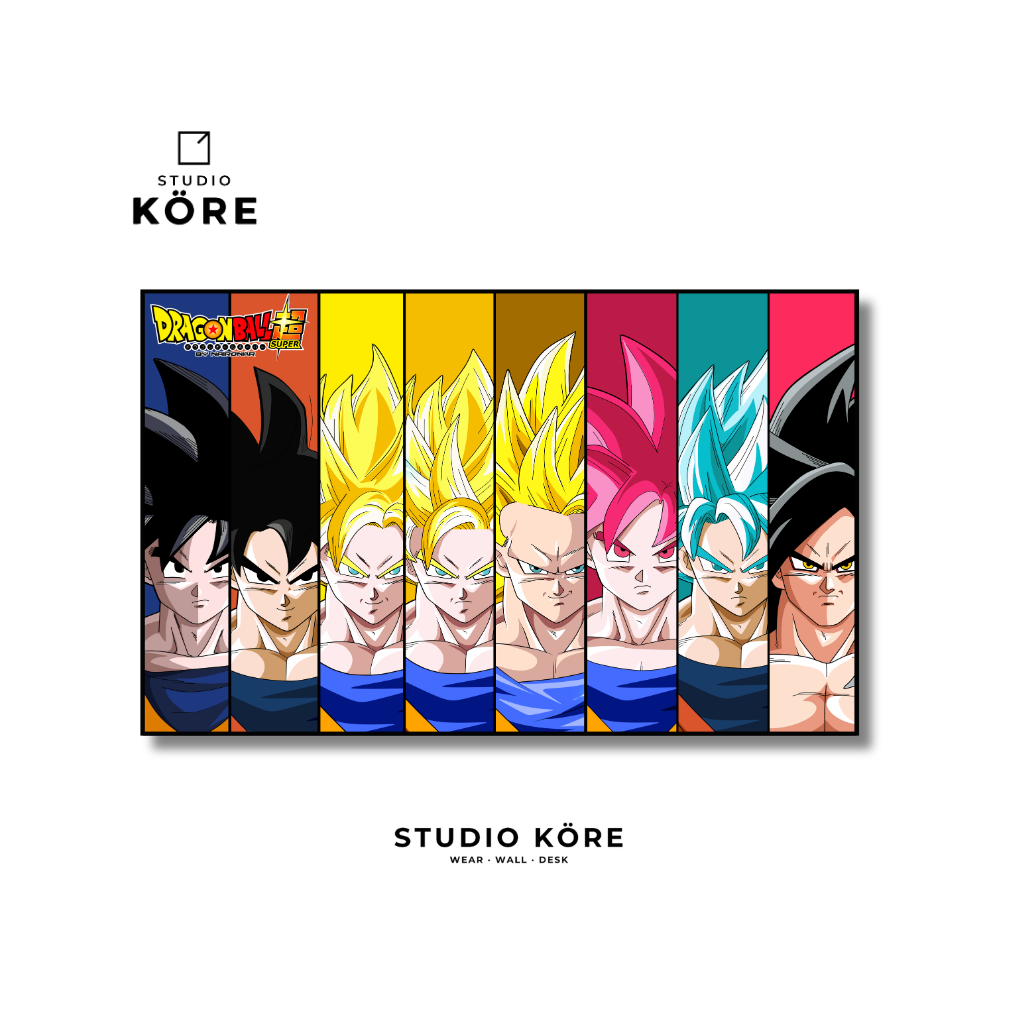 Cuadro Evolución Goku Decorativo Premium