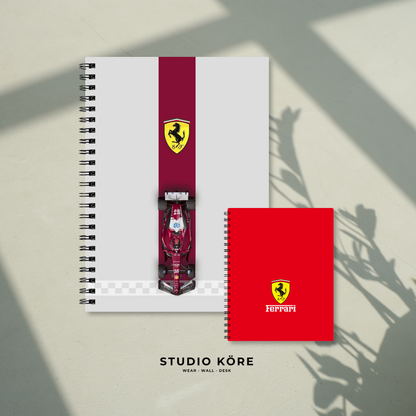 Combo F1 Ferrari: Agenda + Mini Agenda de Bolsillo
