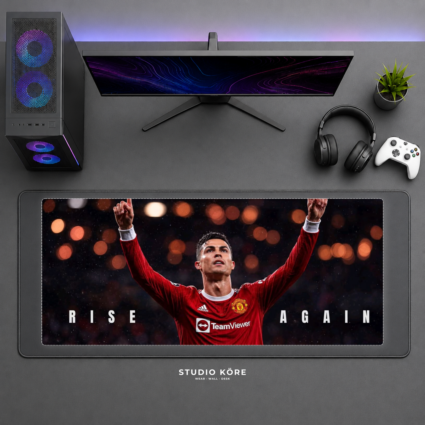 Gamer Pad Mouse XL 60×30 cm – Cristiano Ronaldo Vol1