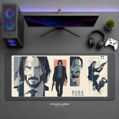 Gamer Pad Mouse XL 60×30 cm – John Wick