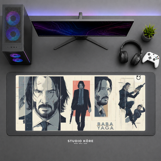 Gamer Pad Mouse XL 60×30 cm – John Wick