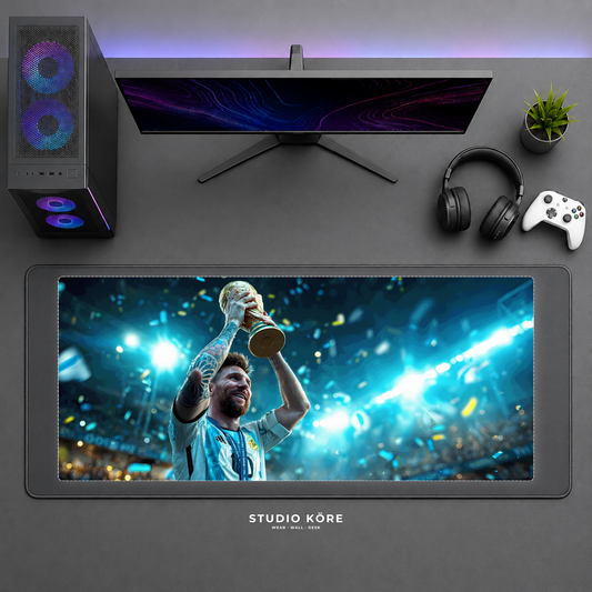 Gamer Pad Mouse XL 60×30 cm – Messi Campeon