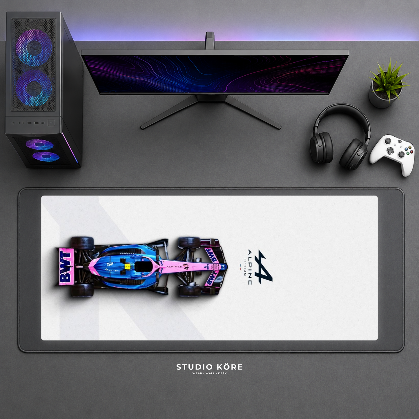 Gamer Pad Mouse XL 60×30 cm – Scuderia Alpine F1