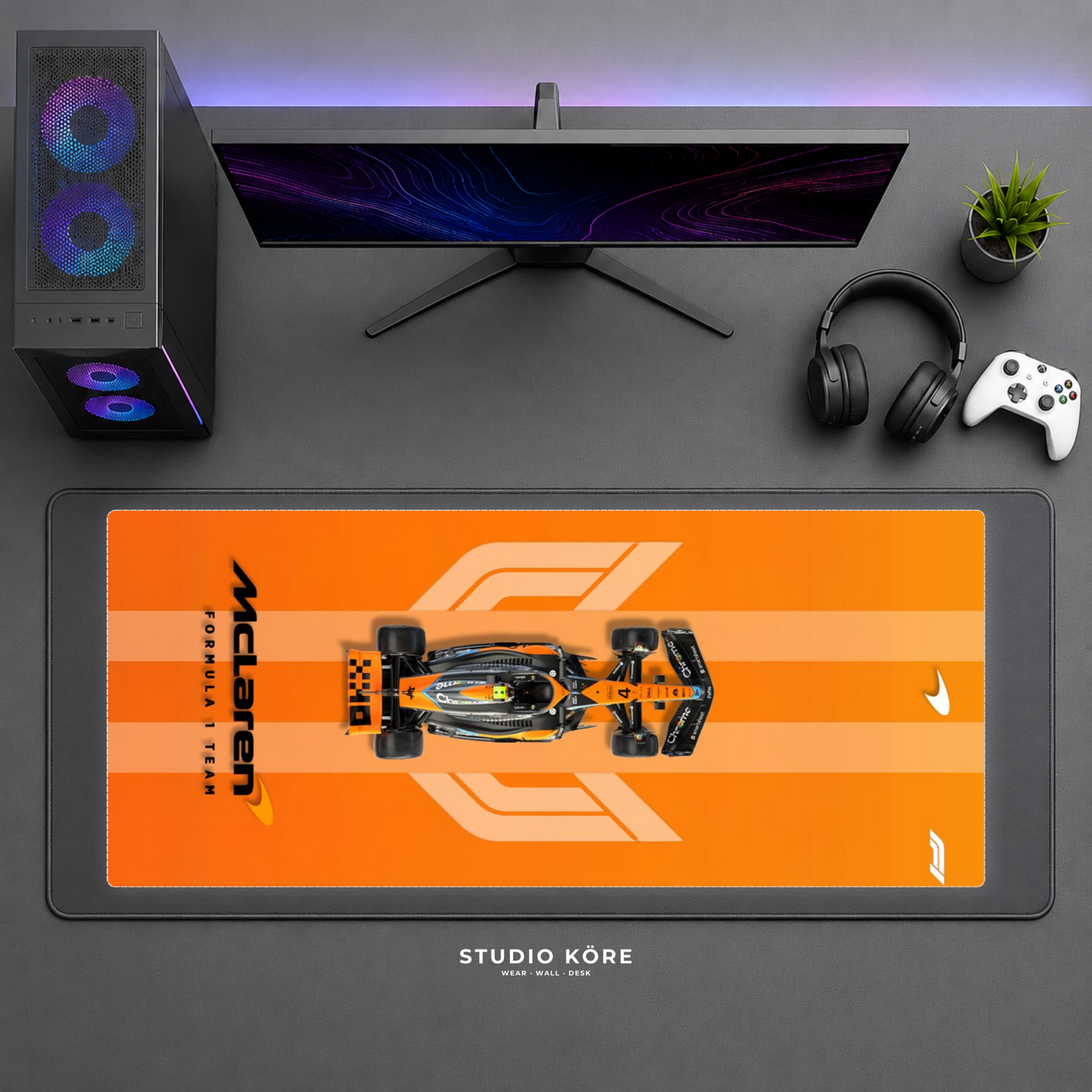 Gamer Pad Mouse XL 60×30 cm – Scuderia Mclaren F1
