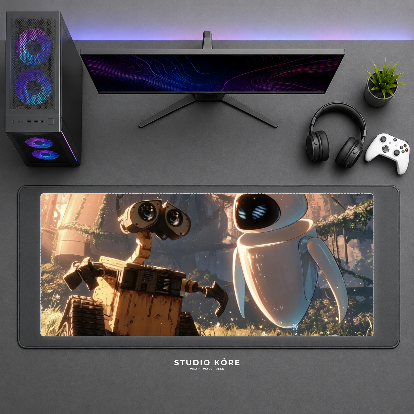 Gamer Pad Mouse XL 60×30 cm – Amor entre Estrellas